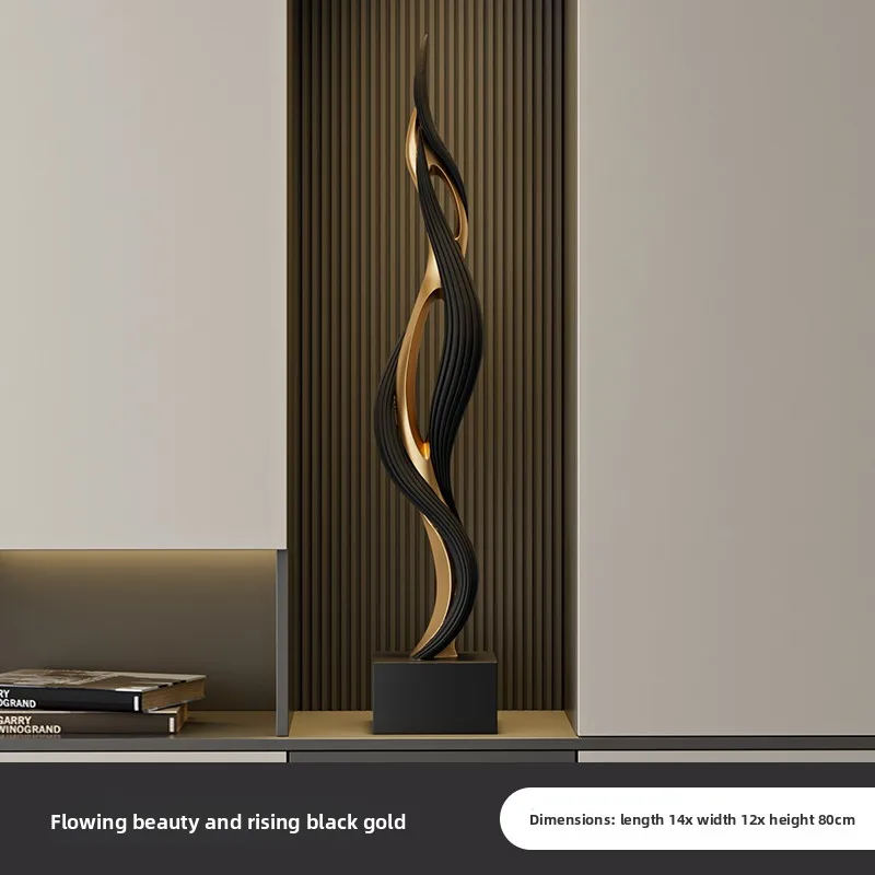 Creative Feng Shui Resin Sculpture – Modern Elegance & Symbolic Blessing.