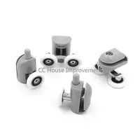 8 * ห้องอาบน้ํา Cabins Pulley & ห้องอาบน้ํา Roller/นักวิ่ง/ล้อ/รอกเส้นผ่านศูนย์กลาง 4 Double Top + 4 Singel ด้านล่าง 5