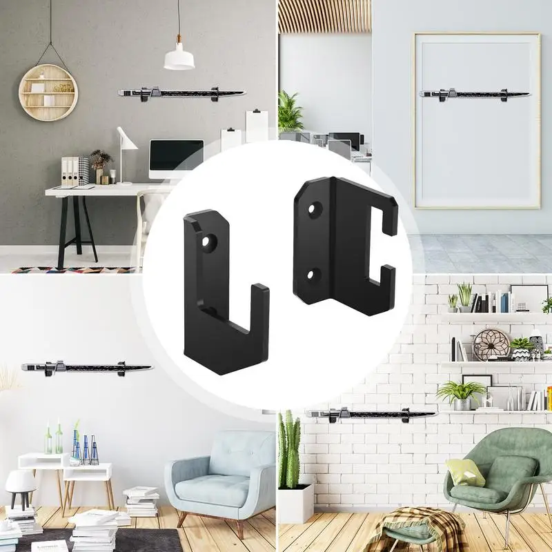 Swords Display Hanger Horizontal Lightsaber Stand Wall Mount Swords Wall Holder Lightsaber Wall Stand Clear Acrylic Display Rack 5