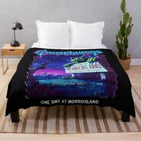 Goosebumps One Day At HorrorLand t Throw Blanket halloween fluffy Baby Blankets blankets for beds  throw blanket 1