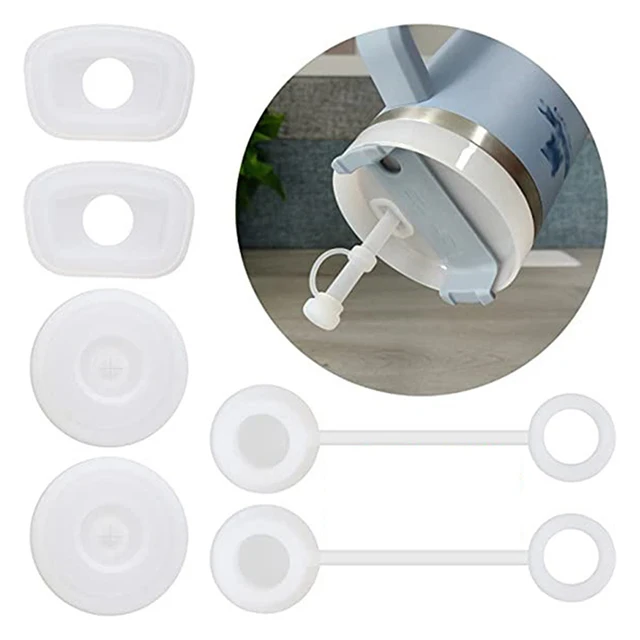 3/6PCS Silicone Spill Proof Stopper Set Of 3/6 Compatible For Stanley Cup 40oz/ 30oz Tumbler Water Cup Anti Leakage Accessories 2