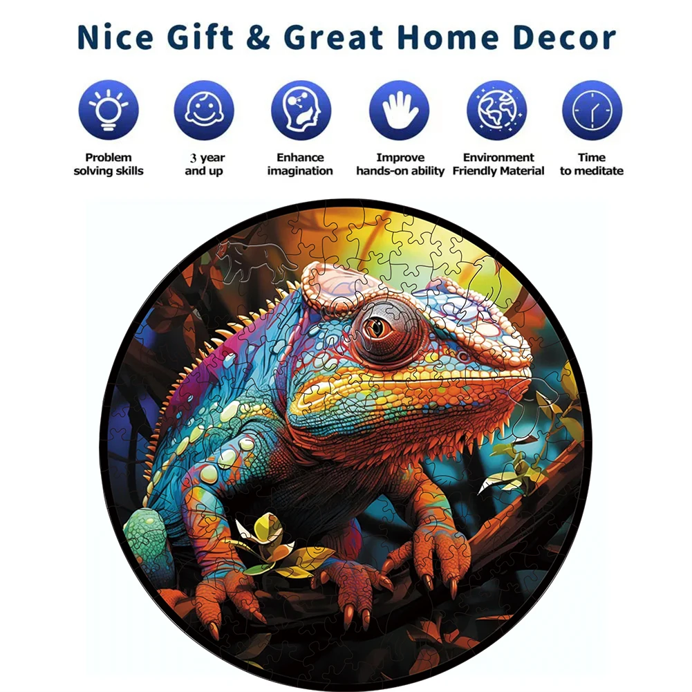 Jigsaw Wooden Animal Puzzles for Adults Kids Toys Montessori Educational Toys for Children Free Shipping Building Blocks Hobby 4