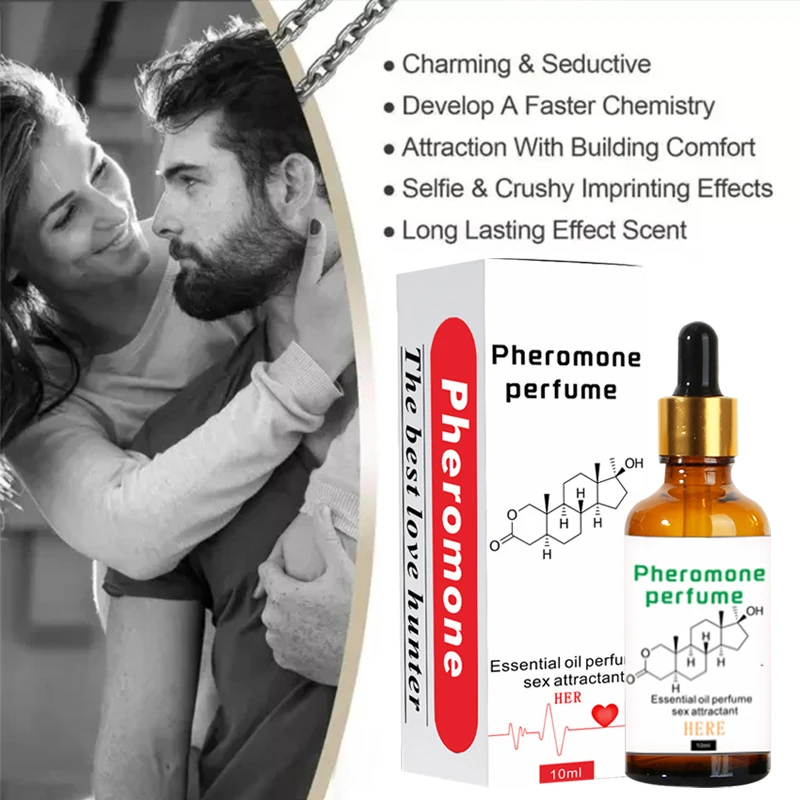 Long Lasting Pheromone Essential Oil Perfume 10ml For Men Women Natural Refreshing Body Flirting Perfume Dating Adults Fragrance