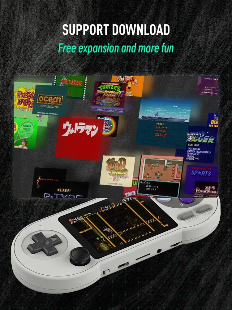 DATA FROG SF2000 Draagbare draagbare gameconsole 3 inch IPS Retro gameconsoles Ingebouwde 6000 games Retro videogames voor kinderen