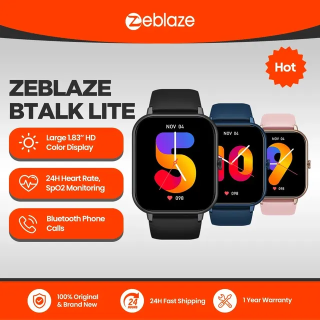 Zeblaze Btalk Lite Voice Calling Smart Watch Health Sport Monitoring Smart Notifications Voice Assistant Smartwatch Men 1