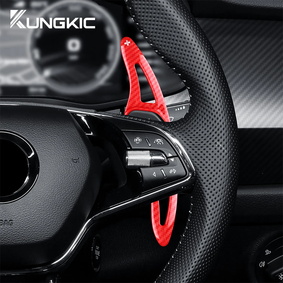 for Skoda Octavia A8 MK4 Karoq Kodiaq RS VRS ENYAQ IV Car Steering Wheel  Paddle Shifter Cover ABS Trim Accessories - AliExpress 34 ステアリング ホイール パドル シフター Compatible With Skoda For Scala For Karoq For