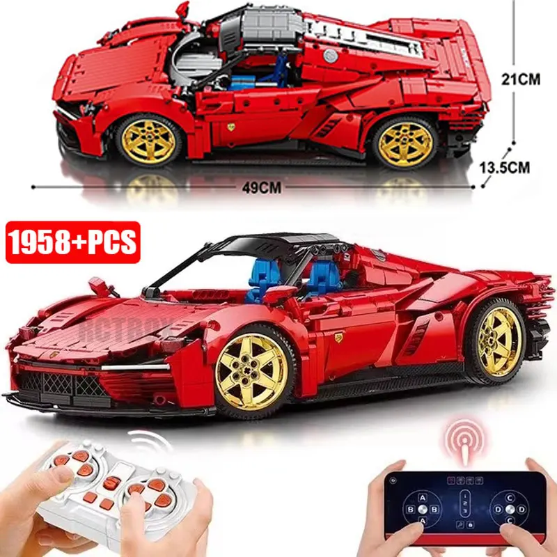 Compatible 42143 110 Technical Supercar Model Building Blocks Remote