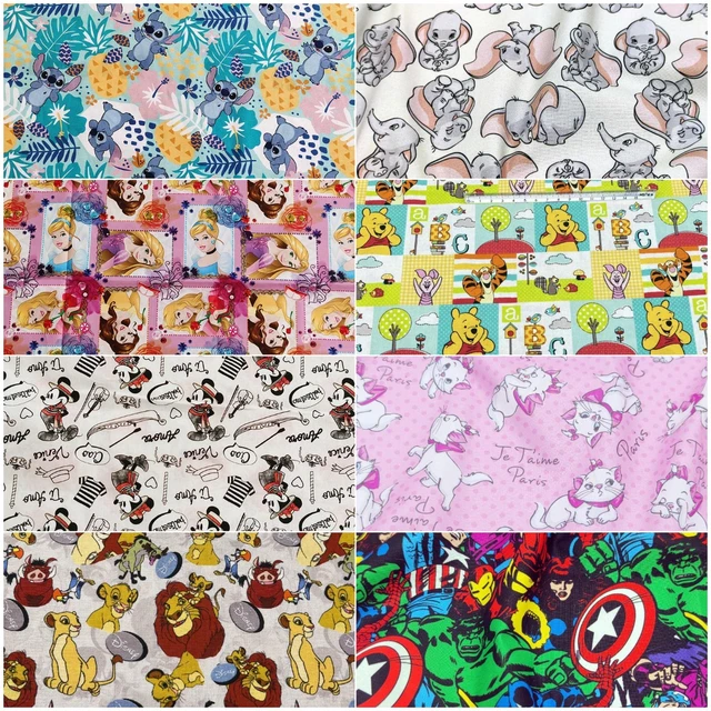 Cotton Fabric - Character Fabric - Disney Character Nursery Winnie