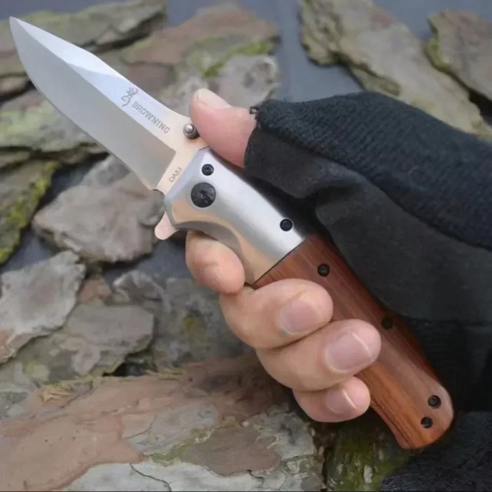 Colored Wood Folding Pocket Knife 1