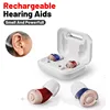 JINGHAO 1 Pair Mini Hearing Aids Rechargable In Ear Hearing Amplifier Sound Enhancer Fashion Design 1