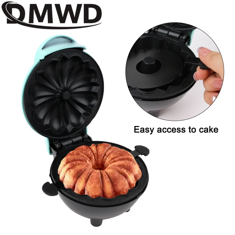DMWD صانع الكعك الكهربائية وعاء الوافل الصغير آلة...