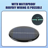 Panneau Solaire Rond en Silicium Polycristallin, 6V, 2W, 70mA, 80mm, 1/5/10 Pièces, DIY 2