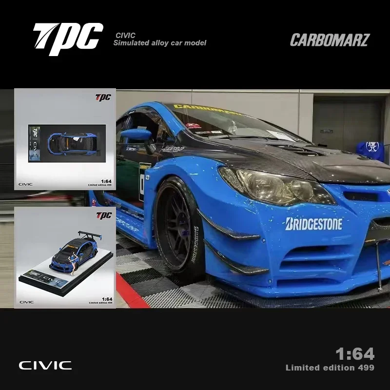 

TPC 1:64 FD2 взрывчатый facelift blue limited499 литая модель автомобиля