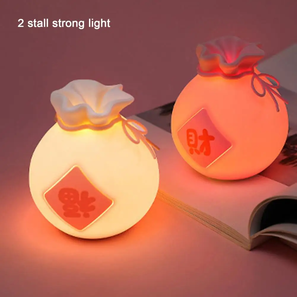 

Силиконовая ночнушка на удачу, светодиодный ночник, перезаряжаемая лампа с USB, мультяшная детская спальня, креативное украшение, подарок на день рождения