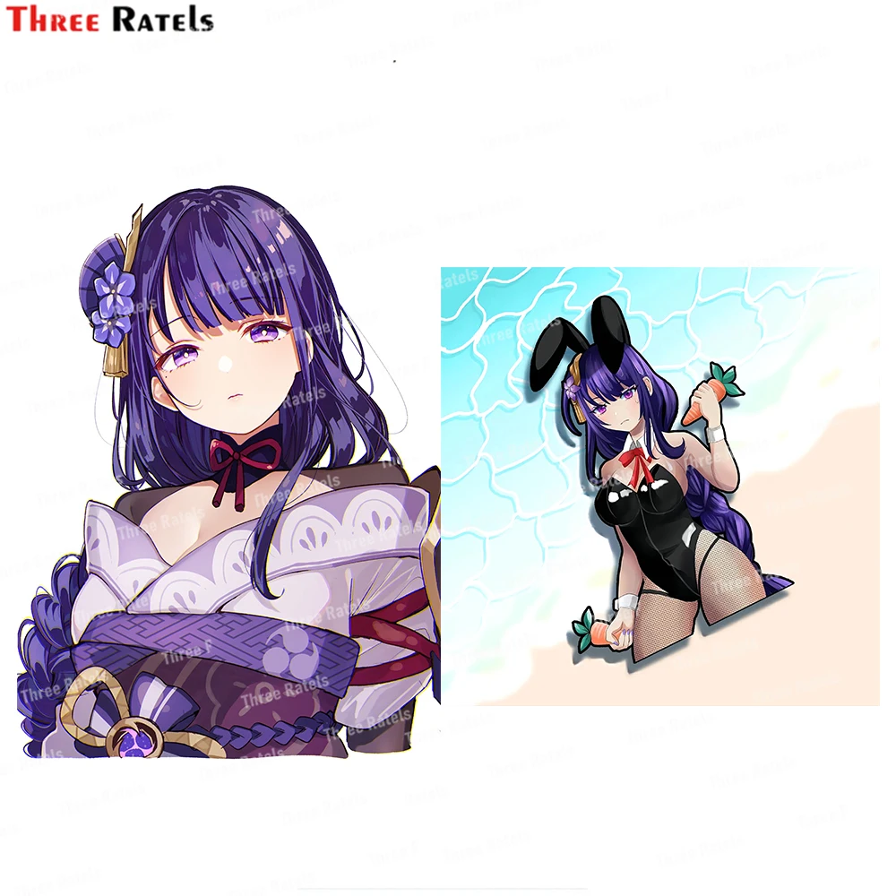 

Three Ratels J394 Anime Baal Raiden Shogun Genshin Impact Bunny Girl Waterproof UV Resistant Vinyl Sticker Decal Fanart Waifu