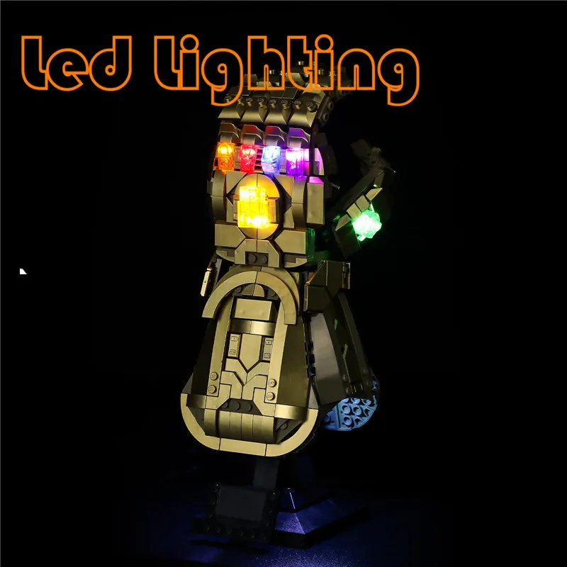 Avengersed Lighting Set For LEGO 76191 Infinity Gauntlet Marveled Super Herosed Not Include Building Block(Only Led Light Kit) 1