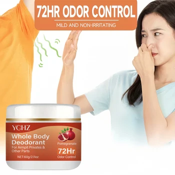 Pomegranate Lemon Verbena Deodorant Underarm Cream - 72-Hour Long-Lasting Freshness, Floral Fresh Scent, Long-Lasting Odor Control - Gentle on Skin, Effective Anti-Sweat 1