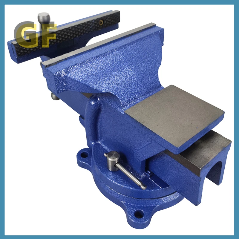8" Heavy Duty Bench Vise Milling Clamp Grip Household Table Workbench Woodworking Vice Pliers 360 Degree Rotation 6