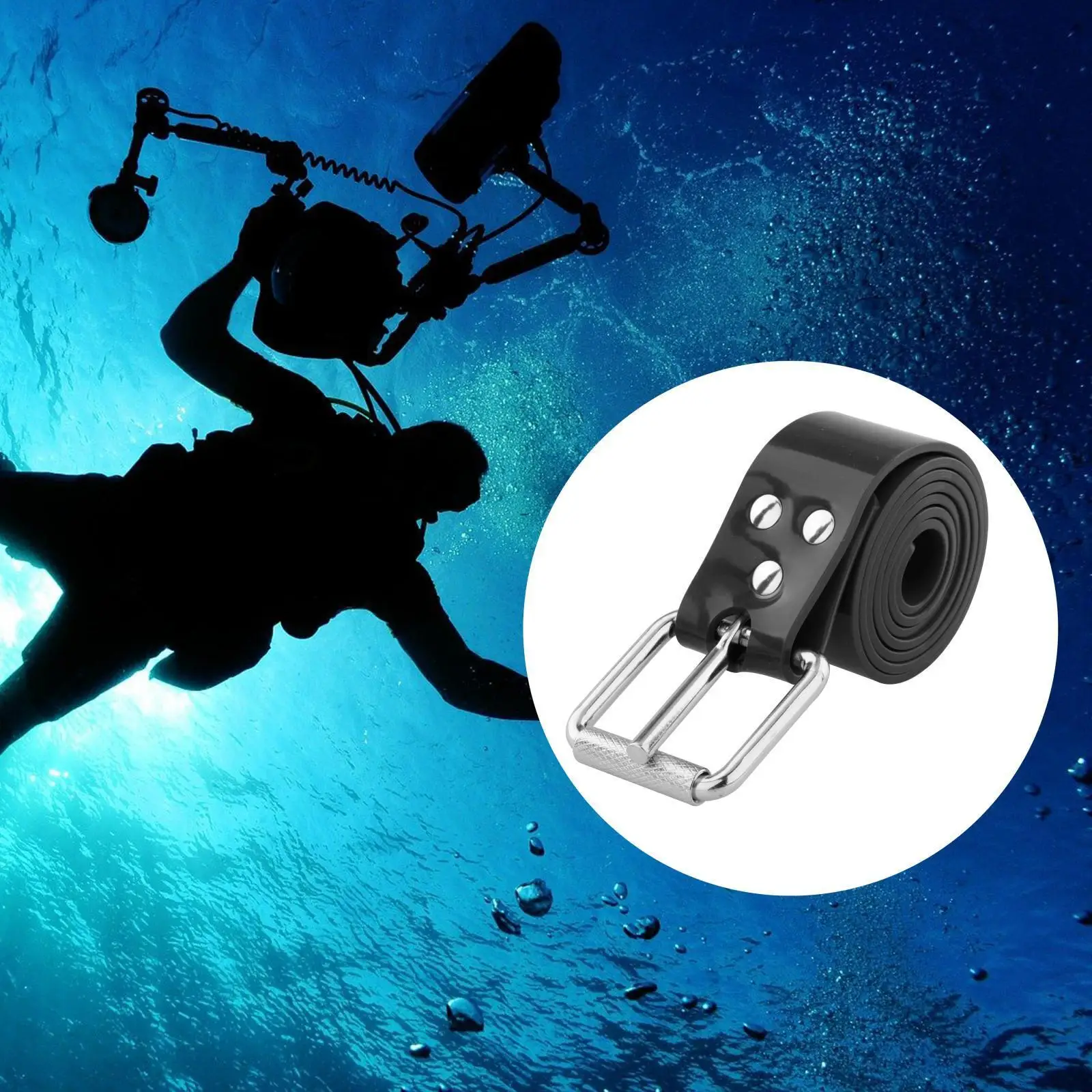 Multi-functional Scuba Diving Weight Belt Adjustable And Lightweight Silicone Diving Weight Belts 5