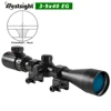Riflescope 3-9x40 Rifle Sniper Scope Red or Green Illuminated Optical with Mounts Mil Dot Fit Free Crosshair 5