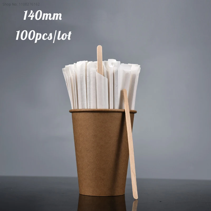 Lote de 100 unidades de palitos de plástico de madera para agitar café, palitos  desechables para bebidas calientes, palitos para revolver leche, barra para  cafetería - AliExpress