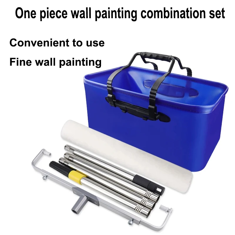 16inch Paint Roller Brush Short-Middle-Long Plush Painting Handle Tool Combination set For Wall Decorative 9MM Painting Support