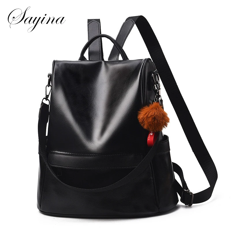 

Fashion Women Backpacks 2023 Anti Theft School Bags for Teenage Girl Leather Back Pack Mochila Mujer Casual Travel Backpack