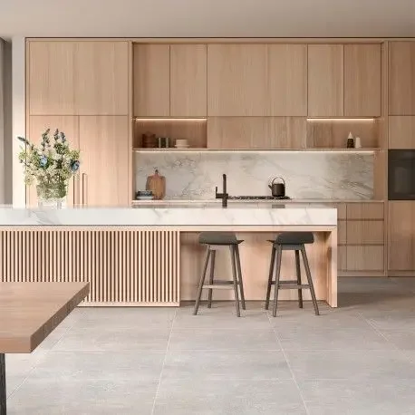 CBMmart House Design Full Modern Kitchen Cabinets Wooden Style Kitchen Furniture China Cabinets With Island