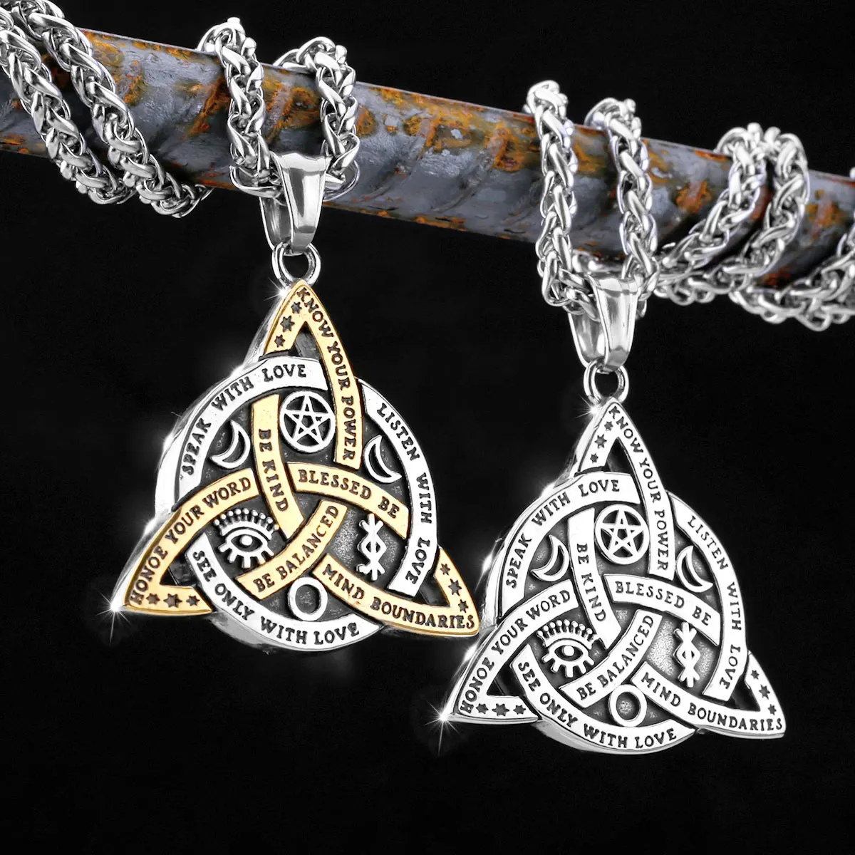 Black Friday Kuzzoi Kette Mit Anhänger »Herren Thor´s Hammer Keltischer Knoten 925 Silber