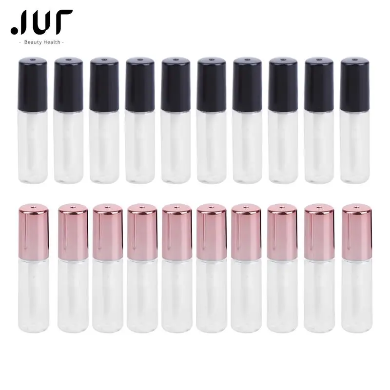 10PCS/Lot Empty Transparent PE Lip Gloss Tubes Plastic Lip Balm Tube Lipstick Mini Sample Cosmetic Container cosmetic sample container