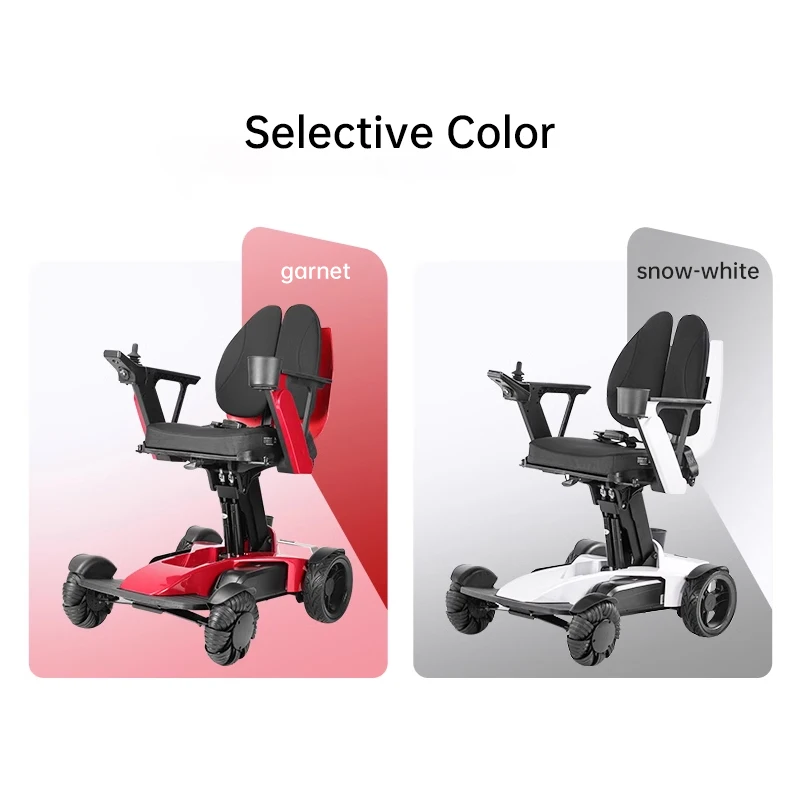 Automatic Motorized Foldable Long Mileage Electric Wheelchair for Patient Wheelchair with Lithium Battery for Handicappedcustom