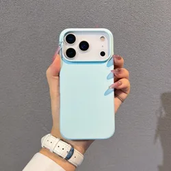 Premium Liquid Silicone Shockproof Phone Case - Soft TPU Bumper, Full Coverage Protection - iPhone 15 (Water blue)