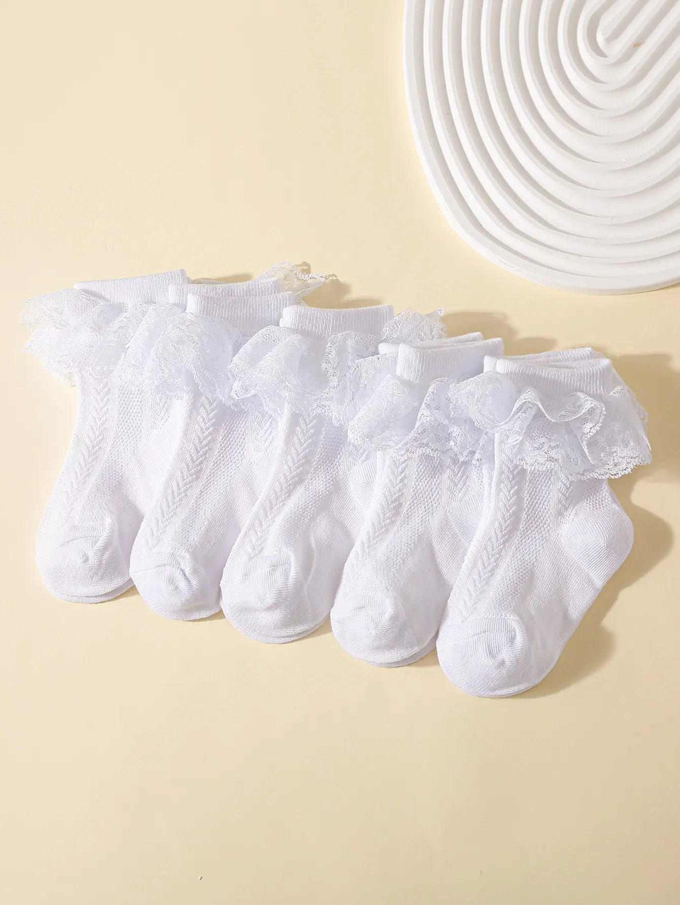 Baby Girls Kids Socks Lace Ruffle Princess Mesh Children Ankle Short Breathable Cotton 5 Pairs/lot kids socks
