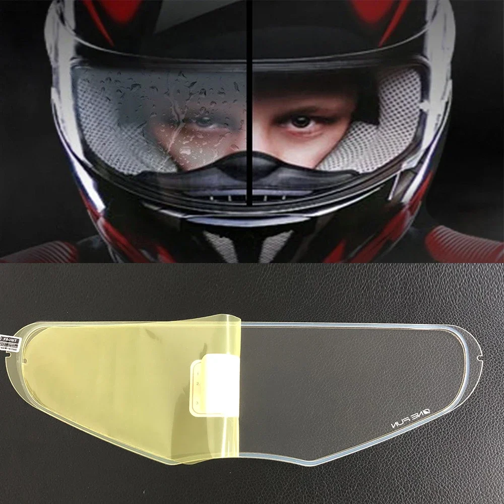 Pellicola per casco da moto pellicola antiappannamento visiera visiera resistente alla nebbia per caschi con lenti schuklight C3 Pro E1 S2