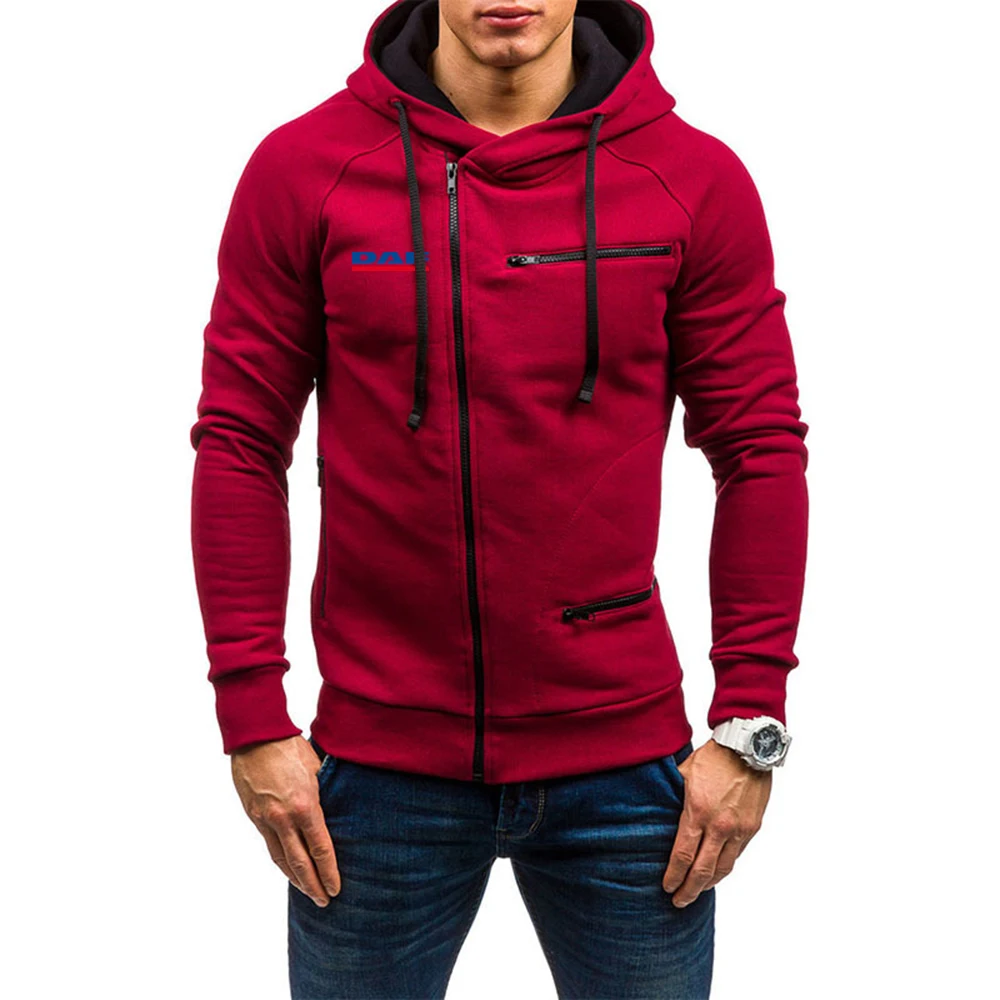 DAF TRUCKS COMPANY TRUCKER Printing Fashion 2023 New Man's Spring Autumn Cotton Hoodies Comfortable Solid Color Sweatshirts Coat