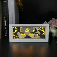 NarAAAnime Peripheral 3D Photo Frame LightManga Night Light, Laser Carmapped Paper Lamp, LightBox, Table Lamp, Room Decoration Gift 6
