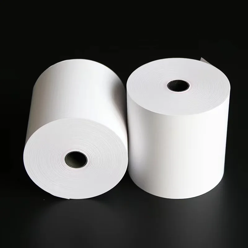 2 Rolls Factory wholesale thermal cash register paper 80x70mm pos receipt paper thermal paper roll for supermarkets