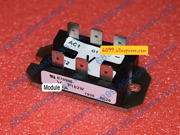 P102W SCR Module HY-BRIDGE Single Phase-SCRs/Diodes 600V 25A 8-PACE-PAK Approximate weight:58g(2.0oz.)