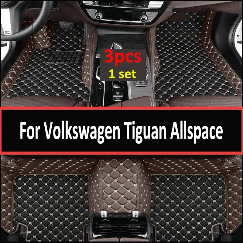 

Напольные коврики для Volkswagen Tiguan Allspace AD BW 2017 ~ 2022, водонепроницаемый коврик для автомобиля, коврик, автомобильные аксессуары для интерьера