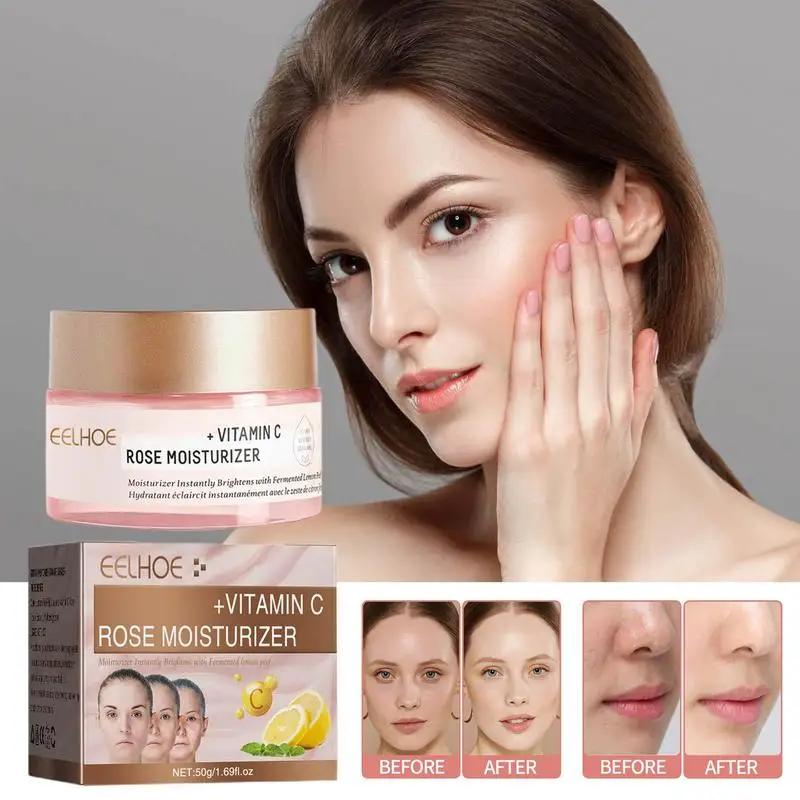 

Deep Moisturizing Face Cream Vitamin C Rose Facial Skin Care Products 50g Face Hydrating Moisturizing Cream Skincare Moisturizer