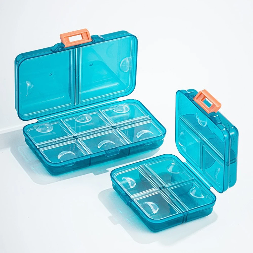 Portable Air-Tight Pill Organizer with Multiple Compartments