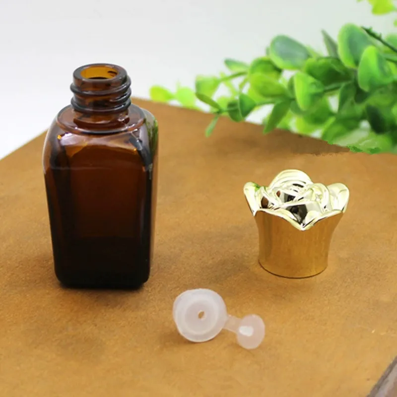 20pcs Square Glass Bottles with Inner Plug – Empty 10ml 20ml 30ml 50ml Refillable Conta... - SKU CBGS1906 - UGI Packaging