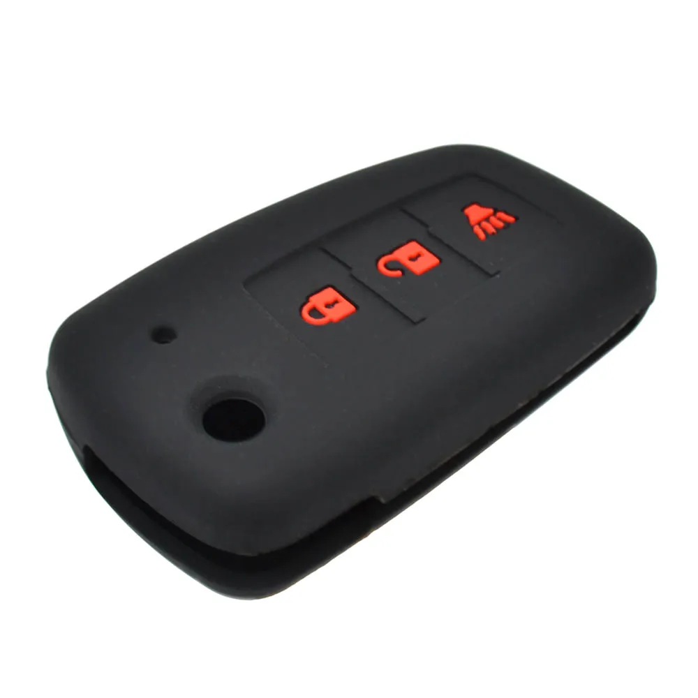 Silicone Car Key Case For Nissan Rogue 2014-Cover Keyless Remote Fob Shell Skin Keyring Key Chain Holder Protector key case key case cover car key shell car key chain