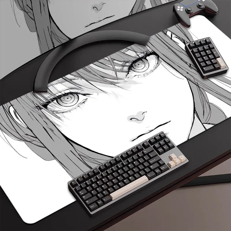 Chainsaw Man Mouse Pad Anime Gaming Accessories Computer Keyboard Pad gaming mousepad,mouse pad,computer desk mat