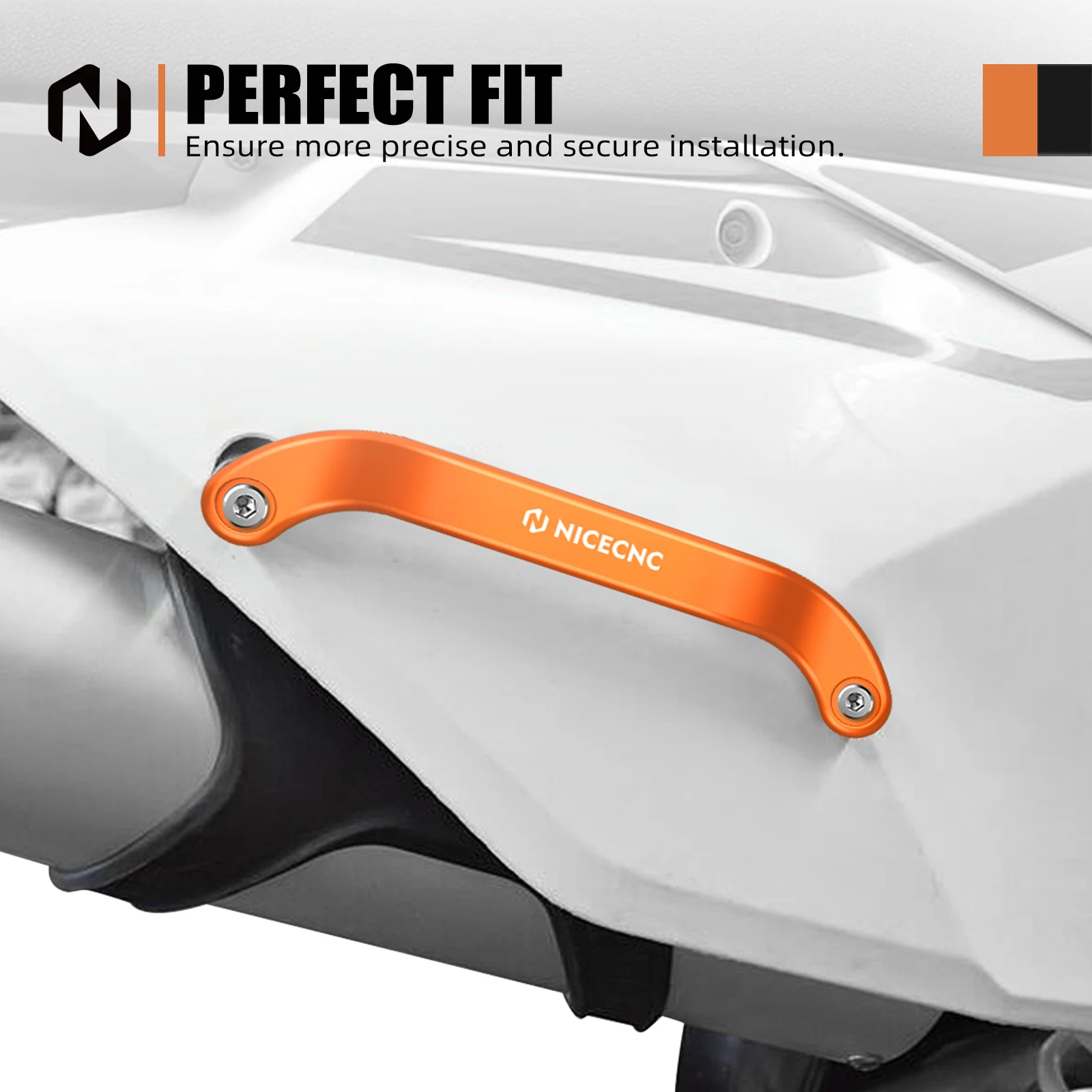 NICECNC Für KTM EXC 300 2024-2025 EXCF 350 EXC 450 XCW 300 Geschmiedeter hinterer Beifahrer-Haltegriff SX 125 SXF 250 SXF 450 2023-2025 – Detail 5