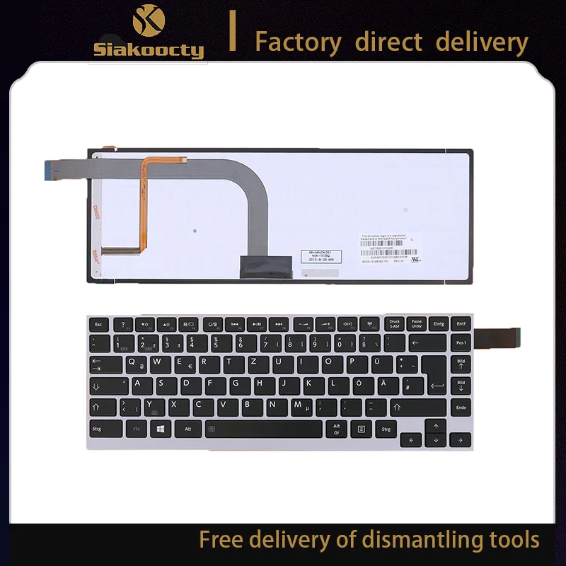 gr Germany keyboard For Toshiba Satellite W30 W30DT W30T W35 W35DT W35T Backlit laptop keyboard GR Layout