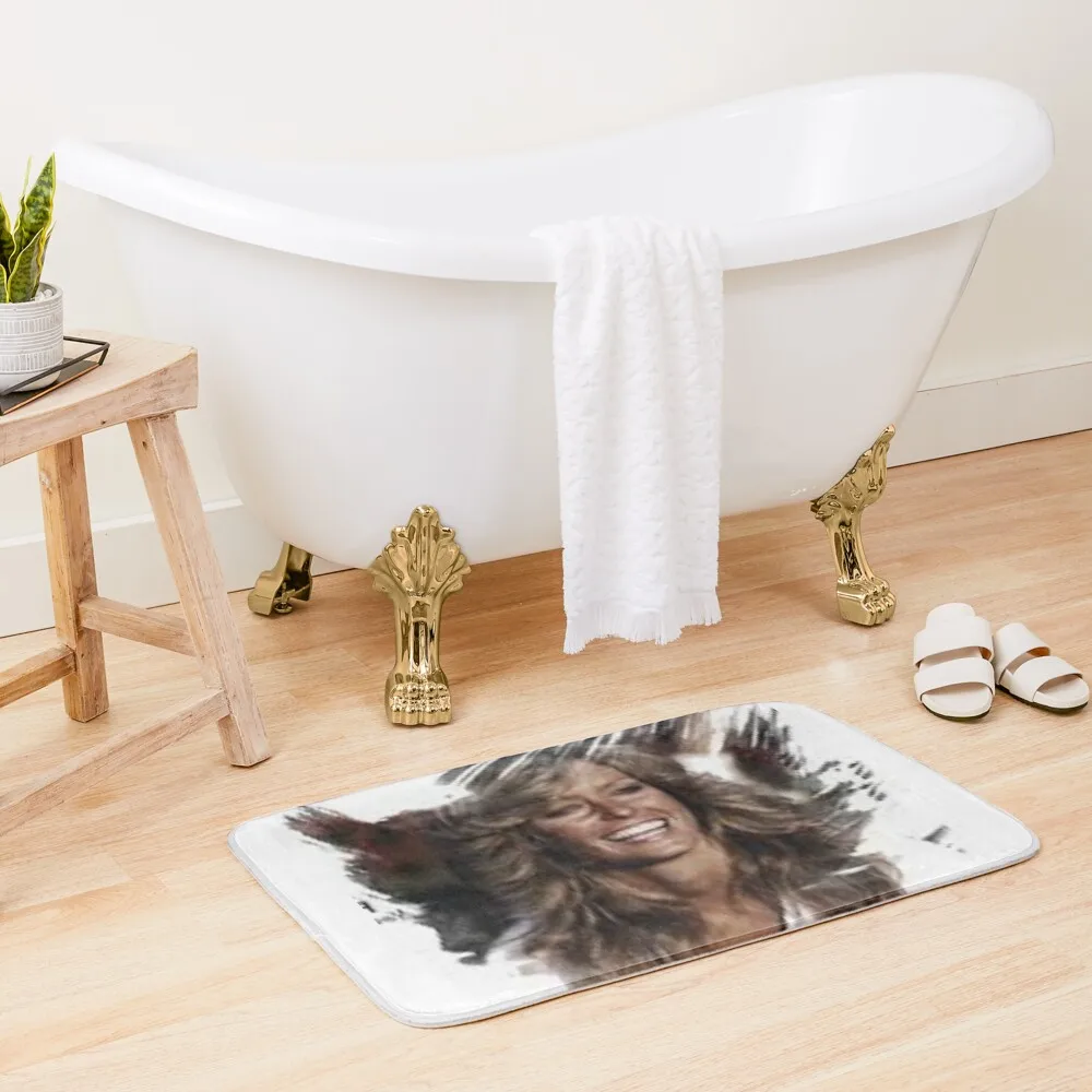 

farrah, fawcett t, shirt Bath Mat Bathroom Slip Bathroom Gadgets Kitchen Front Door Home Entrances Mat
