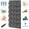 24 Pockets Over the Door Shoe Rack Wall Mounted Hanging Shoe Organizer Fabric Holder Bag Closet Hanger 3