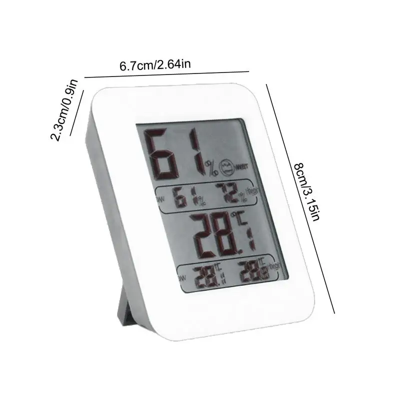 Humidity Gauge Indoor Hygrometer Indoor Humidity Accurate Magnetic Digital Supplies Greenhouse Accessories Monitoring For