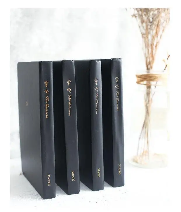 Kreatives Hardcover-Notizbuch im A5-Format, Planetär-Serie-Einband, komplett aus schwarzem Karton, 96 Blatt/Buch, Schreibtagebuch, Büro- und Arbeitsnotizzubehör – Detail 4